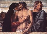 Giovanni Bellini, Dead Christ Supported by the Madonna and St John